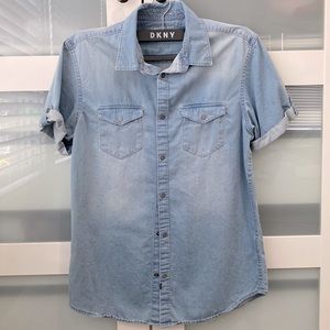 Calvin Klein Jeans short sleeve denim shirt, Men’s Small